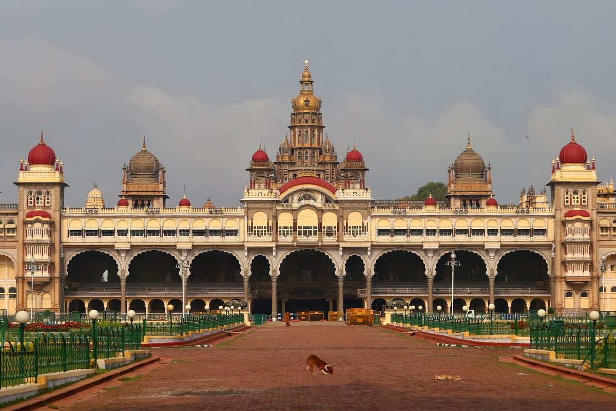 Magnificent view of the historic Mysuru Palace